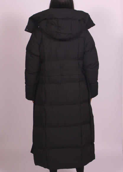 Hooded Puffer Longline Coat